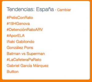 #AporELA fue Trending Topic en España